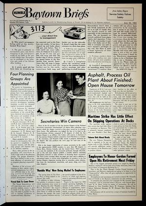 Baytown Briefs (Baytown, Tex.), Vol. 09, No. 25, Ed. 1 Friday, June 23, 1961
