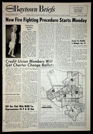 Baytown Briefs (Baytown, Tex.), Vol. 10, No. 15, Ed. 1 Friday, April 13, 1962