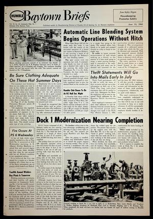 Baytown Briefs (Baytown, Tex.), Vol. 10, No. 24, Ed. 1 Friday, June 15, 1962