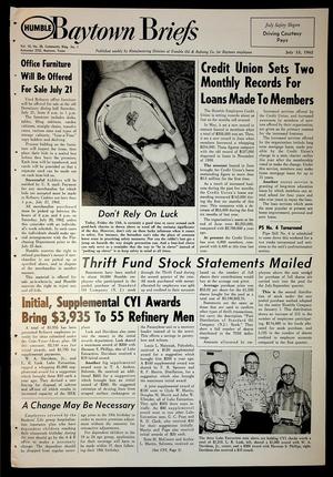 Baytown Briefs (Baytown, Tex.), Vol. 10, No. 28, Ed. 1 Friday, July 13, 1962