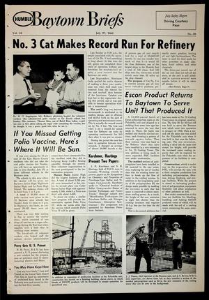 Baytown Briefs (Baytown, Tex.), Vol. 10, No. 30, Ed. 1 Friday, July 27, 1962