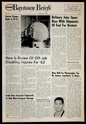 Baytown Briefs (Baytown, Tex.), Vol. 11, No. 05, Ed. 1 Friday, February 1, 1963