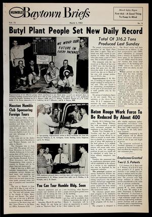 Baytown Briefs (Baytown, Tex.), Vol. 11, No. 09, Ed. 1 Friday, March 1, 1963