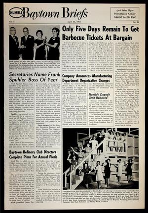 Baytown Briefs (Baytown, Tex.), Vol. 11, No. 17, Ed. 1 Friday, April 26, 1963