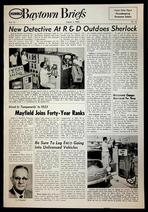 Baytown Briefs (Baytown, Tex.), Vol. 11, No. 31, Ed. 1 Friday, August 2, 1963