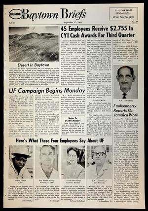Baytown Briefs (Baytown, Tex.), Vol. 11, No. 39, Ed. 1 Friday, September 27, 1963