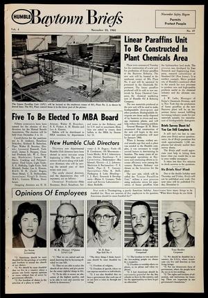 Baytown Briefs (Baytown, Tex.), Vol. 11, No. 47, Ed. 1 Friday, November 22, 1963