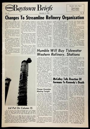 Baytown Briefs (Baytown, Tex.), Vol. 11, No. 48, Ed. 1 Friday, December 6, 1963