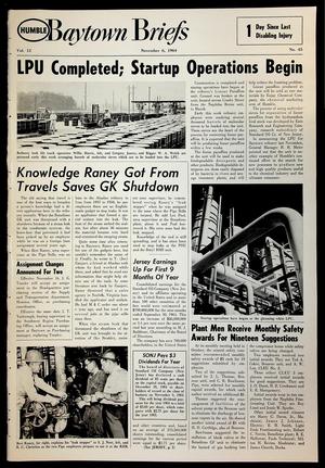 Baytown Briefs (Baytown, Tex.), Vol. 12, No. 45, Ed. 1 Friday, November 6, 1964