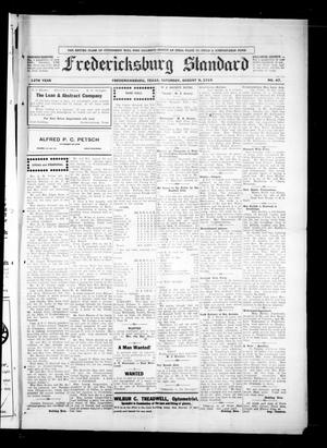 Fredericksburg Standard (Fredericksburg, Tex.), Vol. 12, No. 47, Ed. 1 Saturday, August 9, 1919