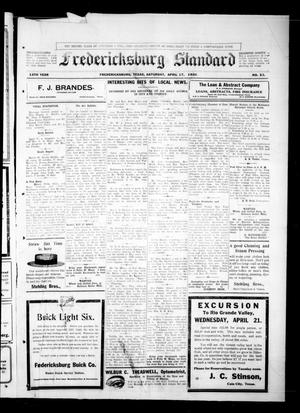 Fredericksburg Standard (Fredericksburg, Tex.), Vol. 13, No. 30, Ed. 1 Saturday, April 17, 1920