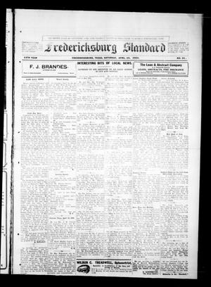Primary view of object titled 'Fredericksburg Standard (Fredericksburg, Tex.), Vol. 13, No. 31, Ed. 1 Saturday, April 24, 1920'.