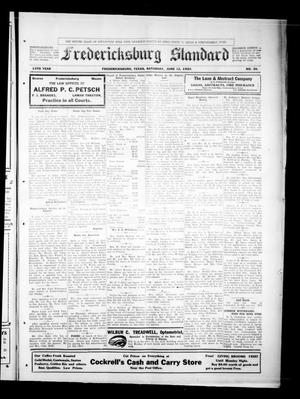 Primary view of object titled 'Fredericksburg Standard (Fredericksburg, Tex.), Vol. 13, No. 38, Ed. 1 Saturday, June 12, 1920'.