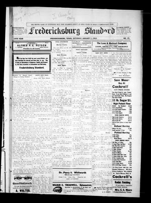 Fredericksburg Standard (Fredericksburg, Tex.), Vol. 14, No. 15, Ed. 1 Saturday, January 1, 1921