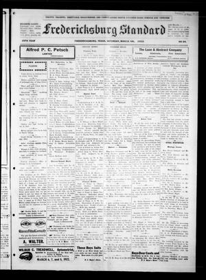 Fredericksburg Standard (Fredericksburg, Tex.), Vol. 15, No. 24, Ed. 1 Saturday, March 4, 1922