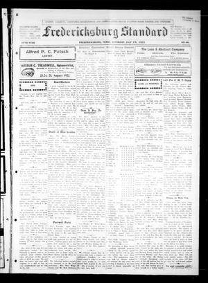 Fredericksburg Standard (Fredericksburg, Tex.), Vol. 15, No. 44, Ed. 1 Saturday, July 29, 1922