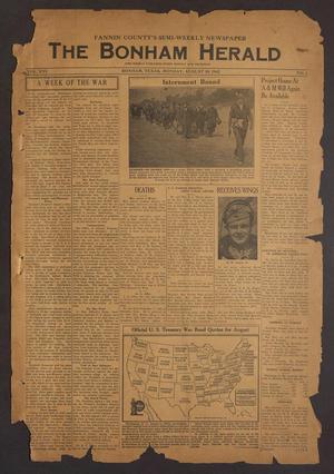 The Bonham Herald (Bonham, Tex.), Vol. 16, No. 1, Ed. 1 Monday, August 10, 1942