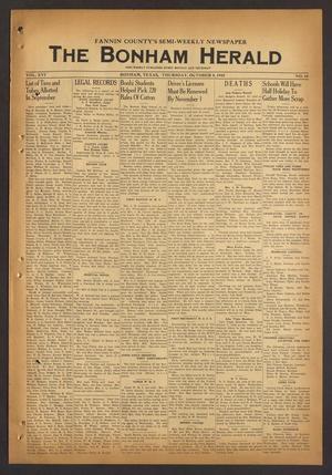 The Bonham Herald (Bonham, Tex.), Vol. 16, No. 18, Ed. 1 Thursday, October 8, 1942