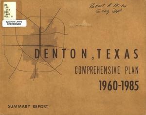 Primary view of object titled 'Comprehensive Plan for Denton, Texas, 1960-1985: [Volume 8]. Summary Report'.