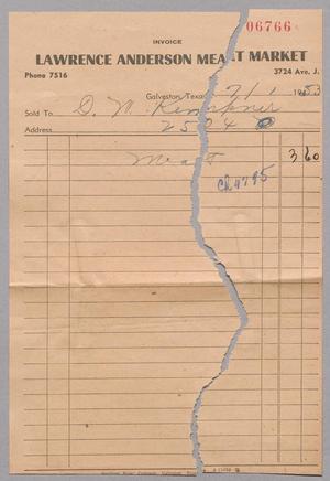 [Invoice for Meat, July 1, 1953]