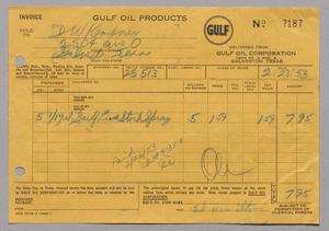 [Invoice from Gulf Oil Corporation, February 23, 1953]