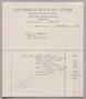 Primary view of [Invoice for Replating and Repairing Silverware, November 27, 1954]