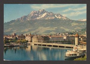 [Postcard of Lucerne and Mount Pilatus]