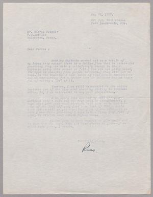 Primary view of object titled '[Letter from W. R. Eaton to Mr. Harris Kempner, May 26, 1953]'.