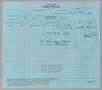 Text: [Invoice for Eugene Harris, October 23, 1961]