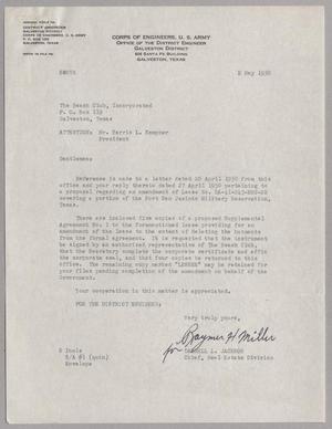 [Letter from Darrell L. Jackson to The Beach Club, Incorporated, May 2, 1950]