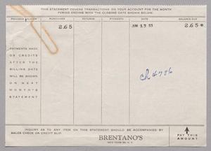 [Invoice for Brentano's, June 13, 1953]