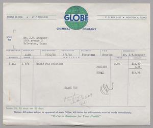 [Invoice for Magic Fog Solution, July 10, 1953]