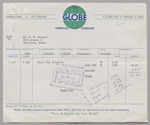 [Invoice for Magic Fog Solution, June 22, 1953]