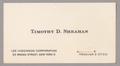Text: [Business Card of Timothy D. Sheahan]