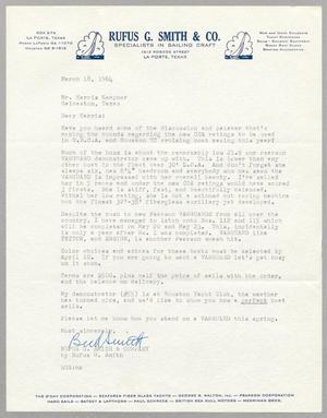[Letter from Rufus G. Smith to Harris L. Kempner, March 18, 1964]