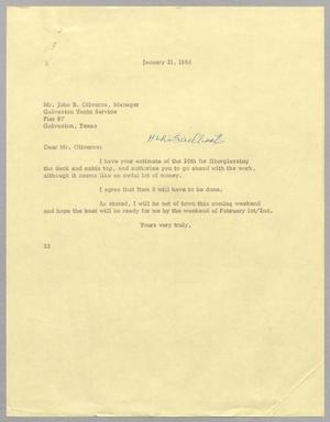 [Letter from Harris L. Kempner to John B. Oliveros, January 21, 1964]