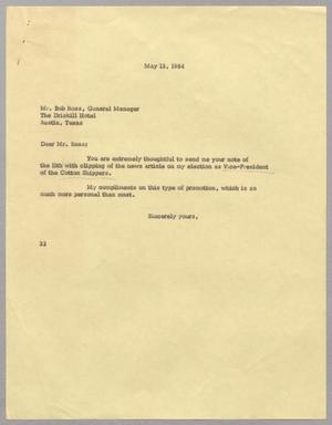[Letter from Harris L. Kempner to Bob Ross, May 13, 1964]
