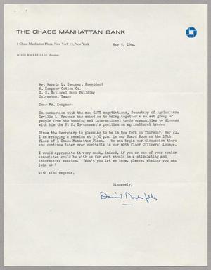 [Letter from David Rockefeller to Harris L. Kempner, May 5, 1964]