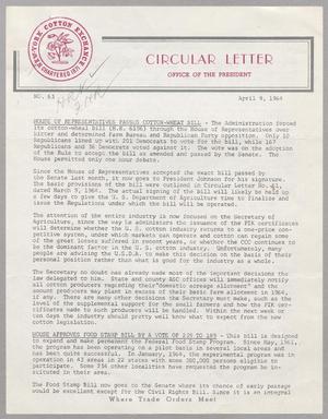 [New York Cotton Exchange Circular No. 63, April 19, 1964]