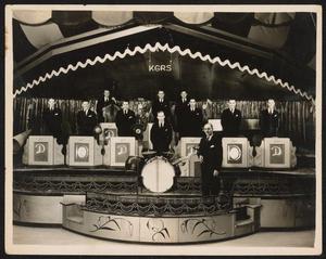 Primary view of object titled '[Roy Diven and His Orchestra in Broadway Follies]'.