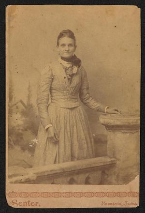 [Portrait of an Unknown Woman Next to Pillar]