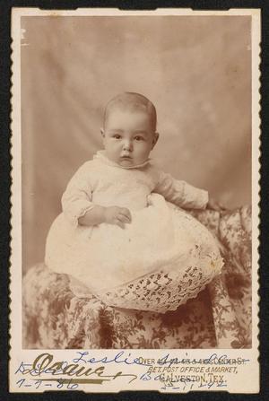 Primary view of object titled '[Portrait of Leslie Spindler as a Baby]'.