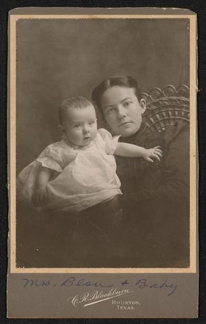 Primary view of object titled '[Portrait of Mrs. Blon and Baby]'.