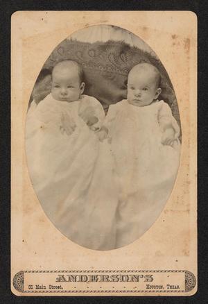 [Portrait of Two Unknown Babies on a Blanket]