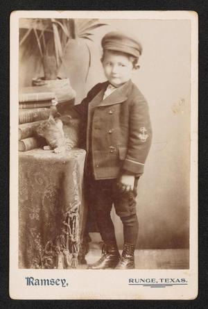 [Portrait of an Unknown Child with a Cat]