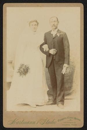 [Portrait of an Unknown Couple in Wedding Attire]
