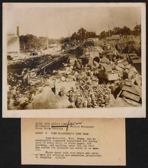 Primary view of object titled '[Camp MacArthur Junkyard]'.