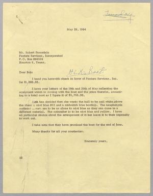 [Letter from Harris L. Kempner to Robert Stonedale, May 29, 1964]