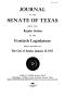 Legislative Document: Journal of the Senate of Texas being the Regular Session of the Forti…