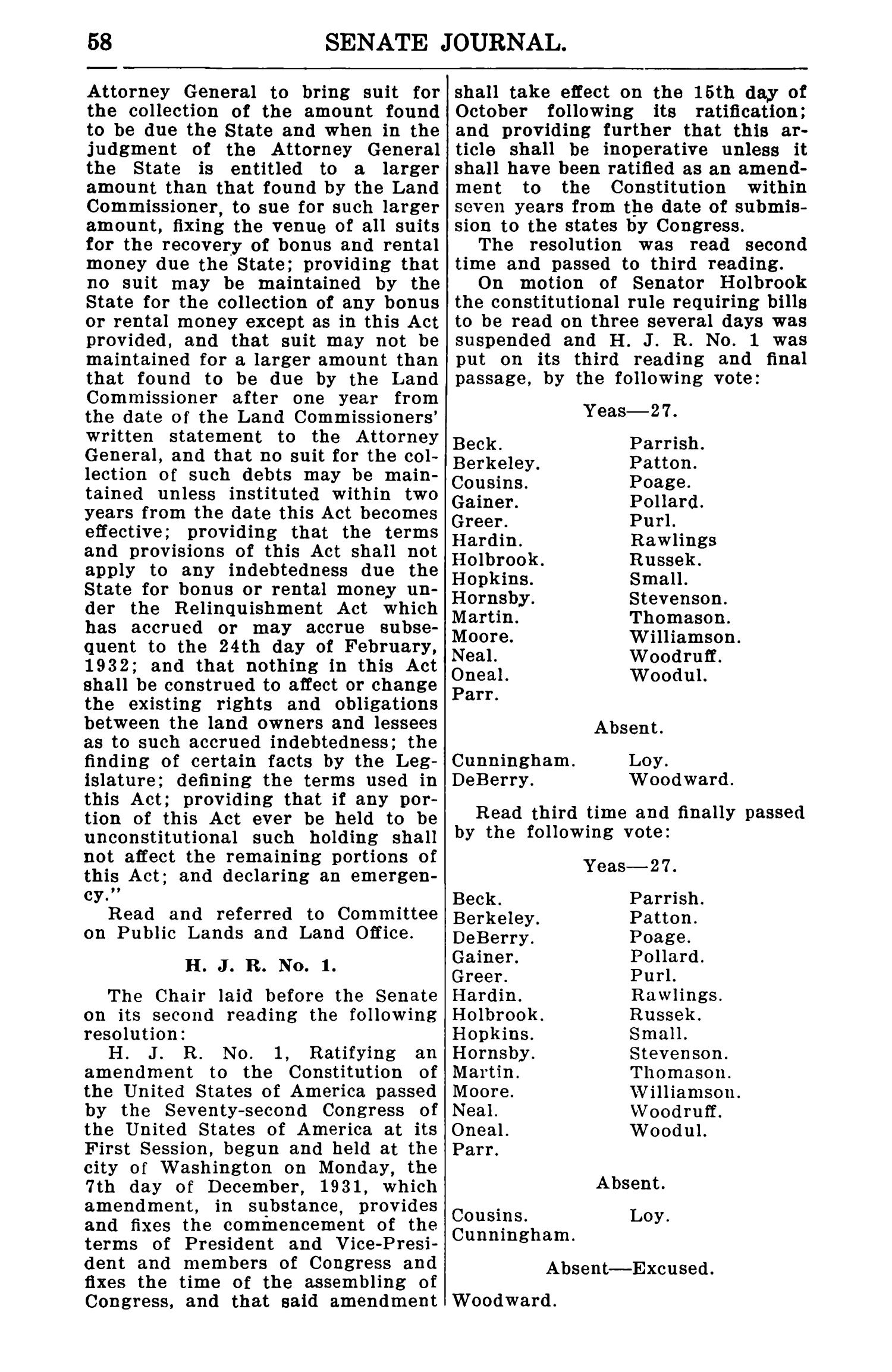 Journal of the Senate of Texas being the Third Called Session of the Forty-Second Legislature
                                                
                                                    58
                                                
